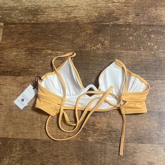 Shade & Shore bright neon orange bikini top NWT - Picture 4 of 4